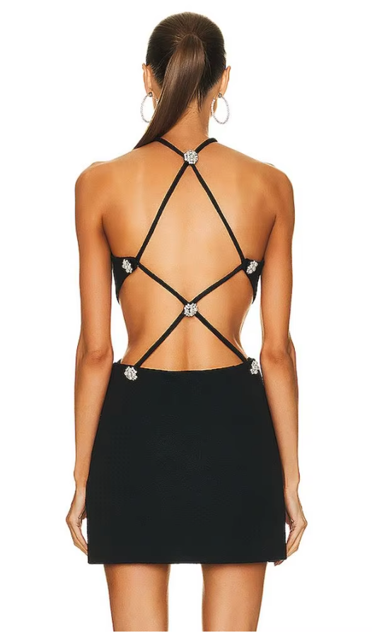 The lovely open back dress